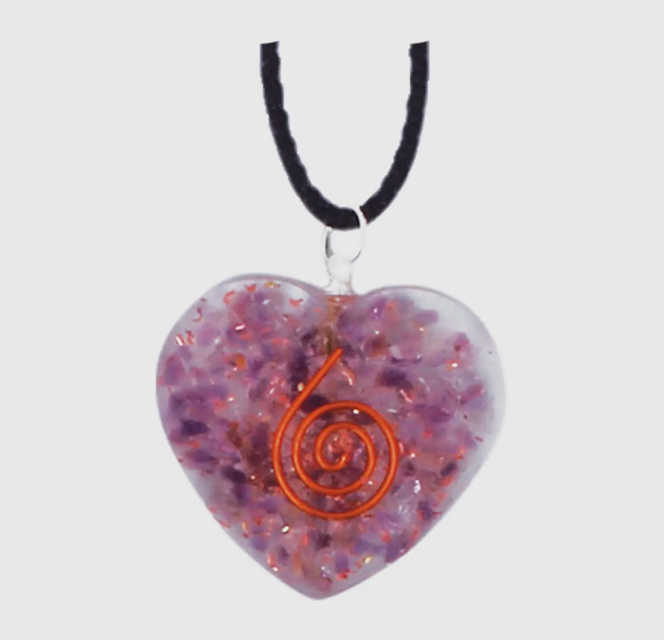 Amethyst Orgonite Pendant Necklace